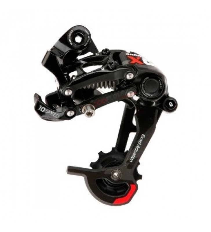 Cambio Trasero Sram X0 TYPE 2.1 10V Pata media Negro Rojo